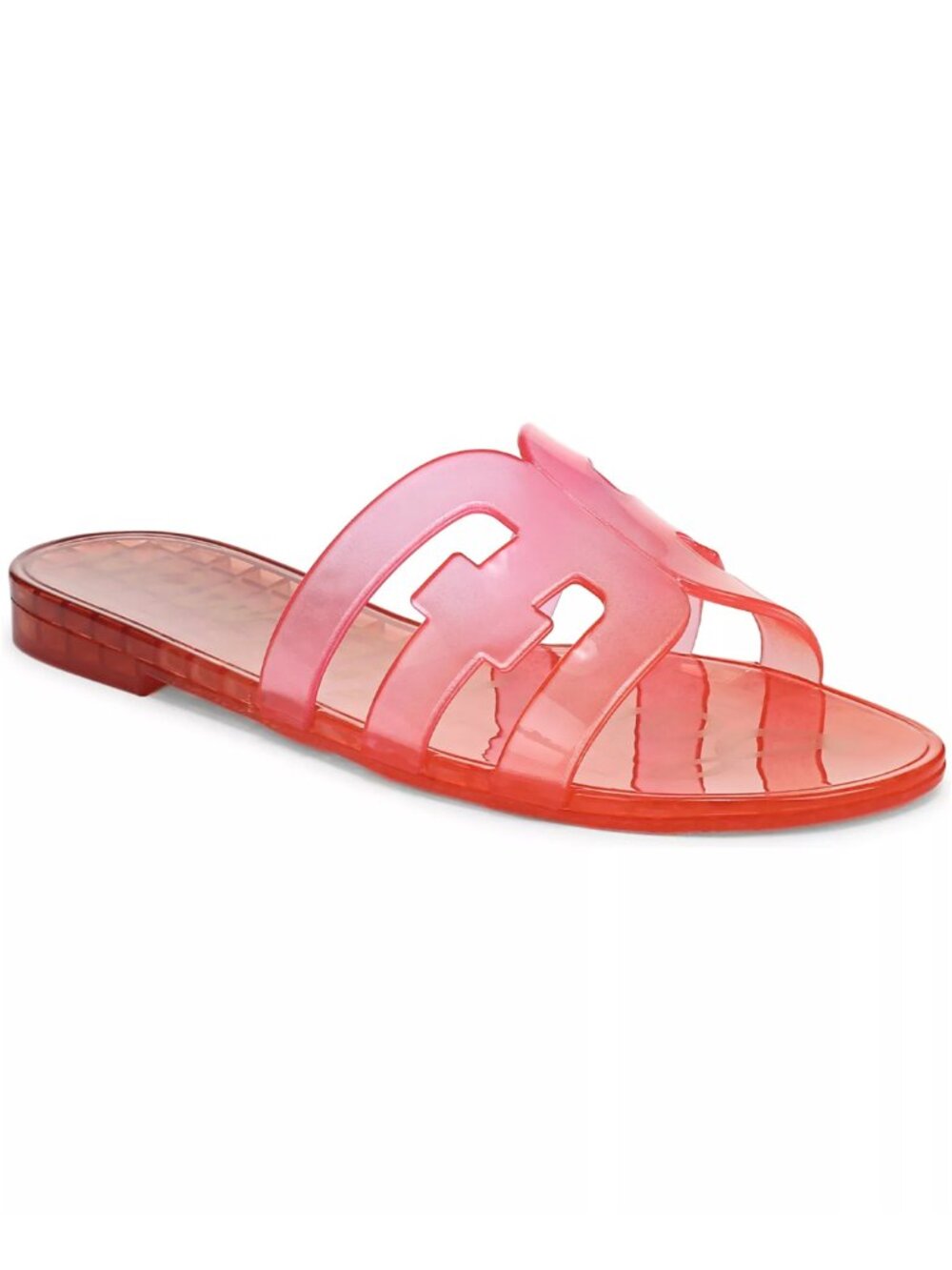Sam Edelman Bay Jelly Slide Sandals Coral Clay Ombre Size 5 M NWT